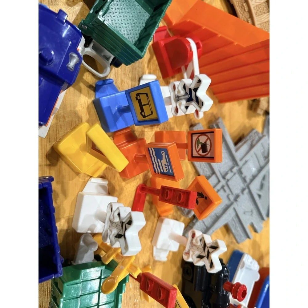 Fisher Price Geotrax Lot Asst 70+ Pieces Trains Ships Vehicles Track Accessories
